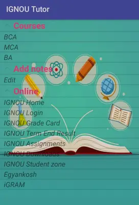 IGNOU Tutor android App screenshot 1